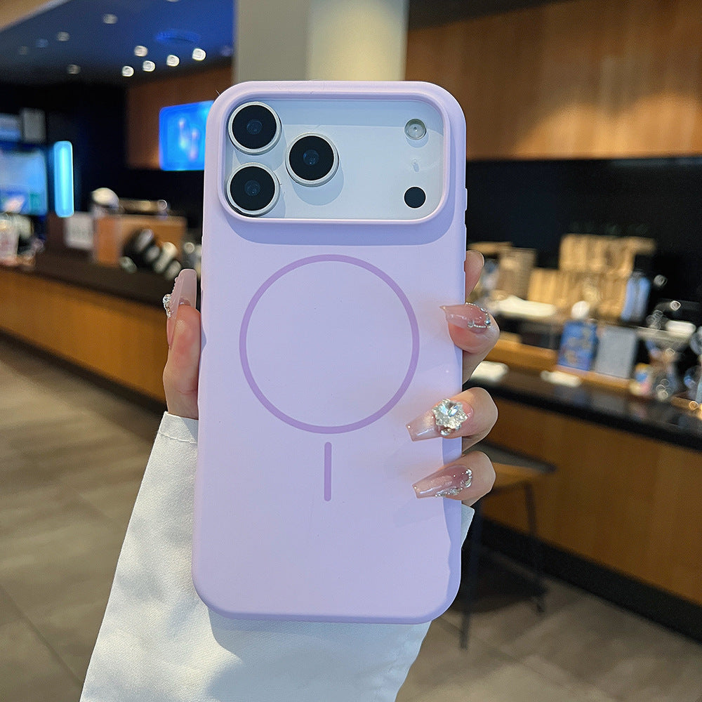 Large Hole Fine Circle Silicone Magnetic Phone Case