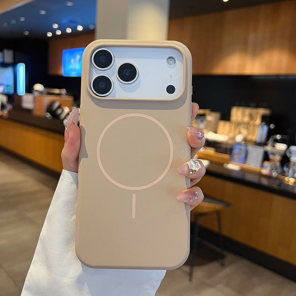 Large Hole Fine Circle Silicone Magnetic Phone Case