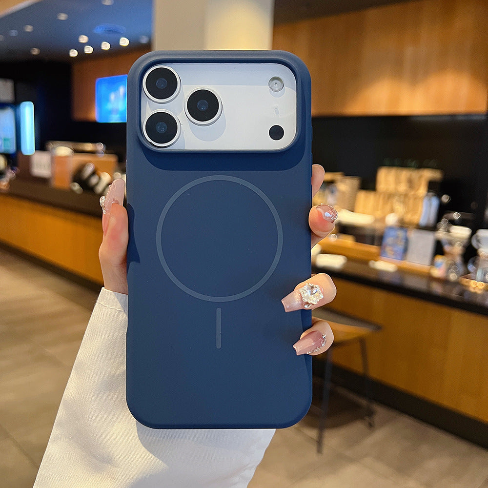 Large Hole Fine Circle Silicone Magnetic Phone Case